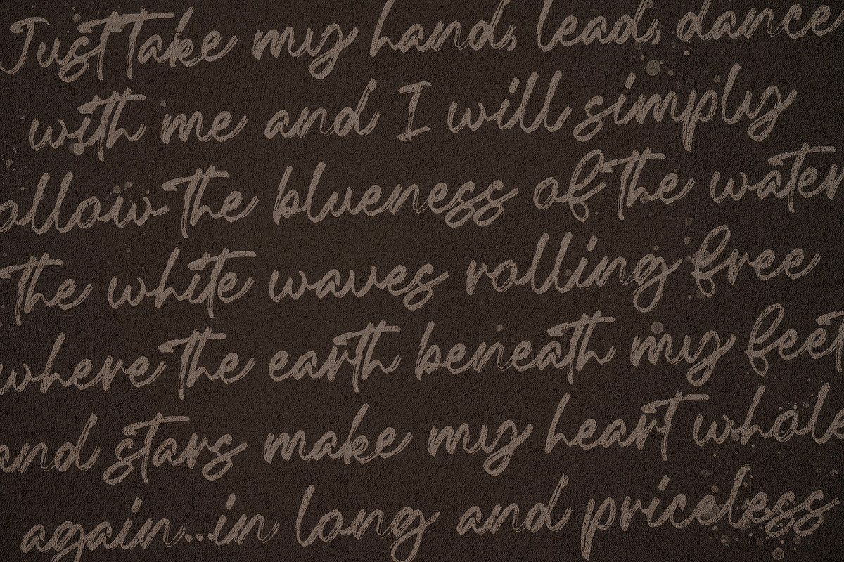 Fentry - Textured Brush Font, a Script Font by StringLabs (Photo 8 of 12)