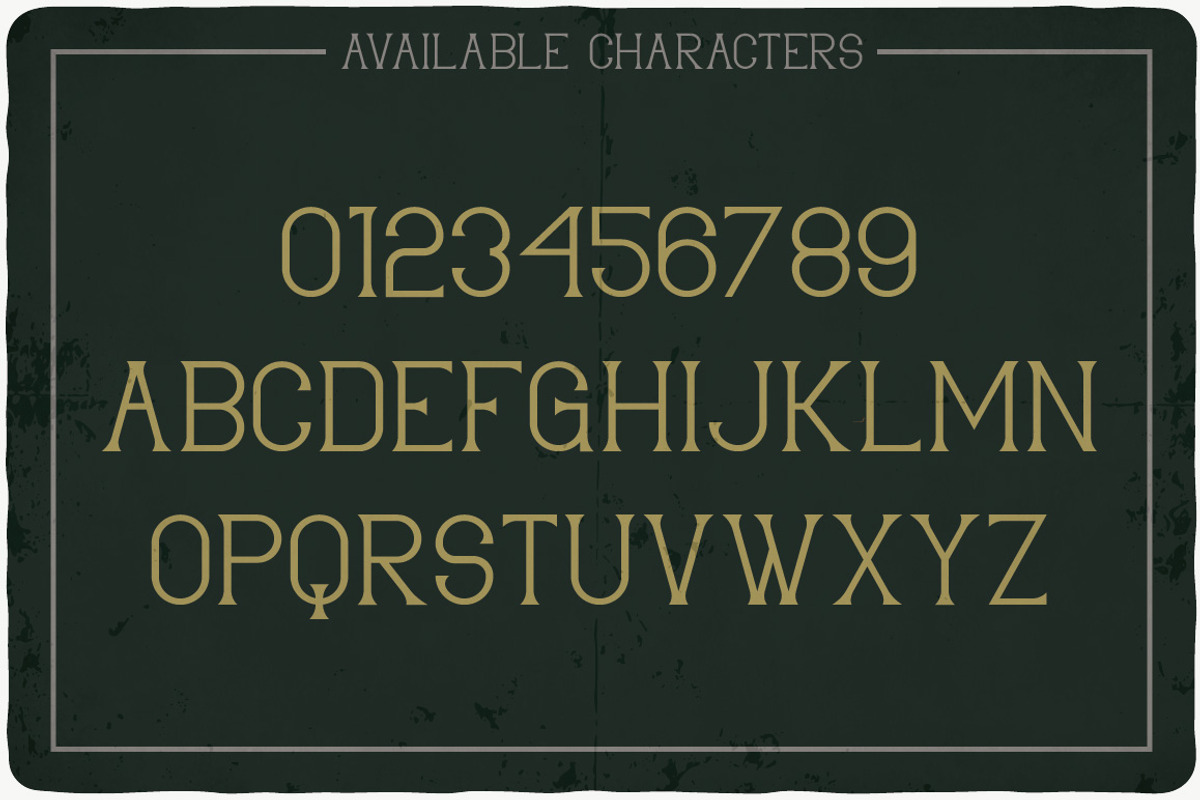 Limited typeface preview 2