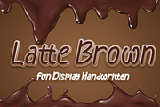 Latte Brown Display Font Product, a Font by MC Creative (Thumbnail 1 of 7)