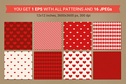 Valentine seamless patterns, a Pattern Graphic by miumiu (Thumbnail 2 of 4)