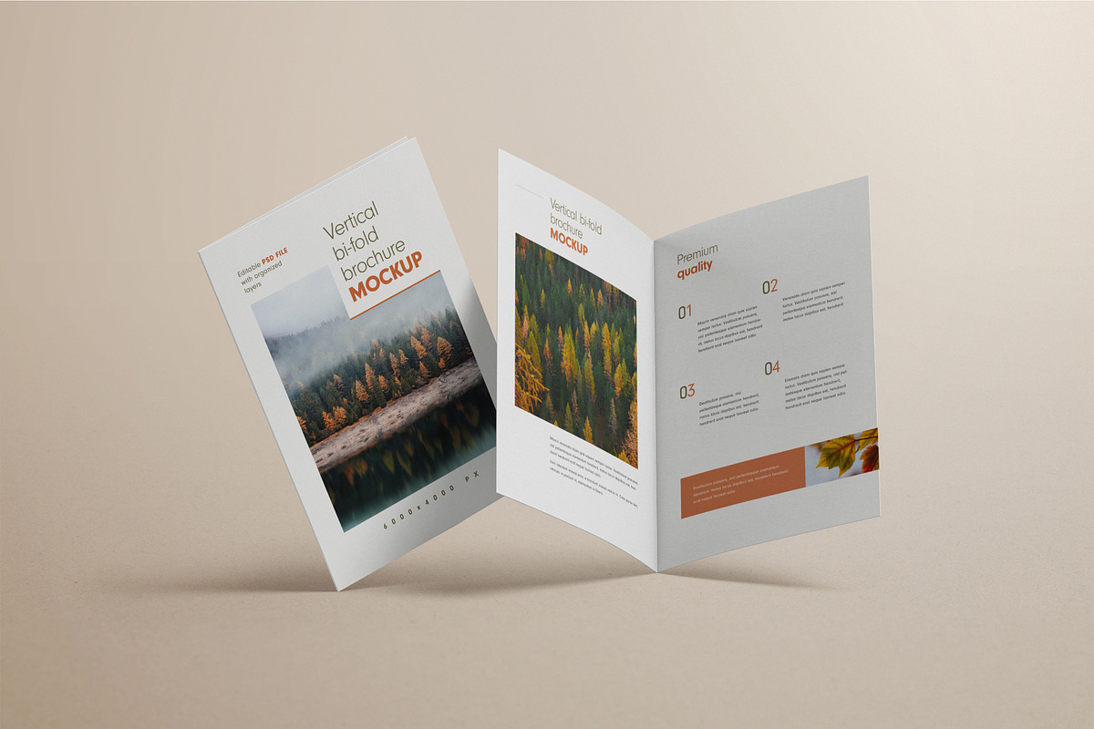 Bifold Vertical Brochure Mockup, a Print Template by mockupatelier (Photo 10 of 13)