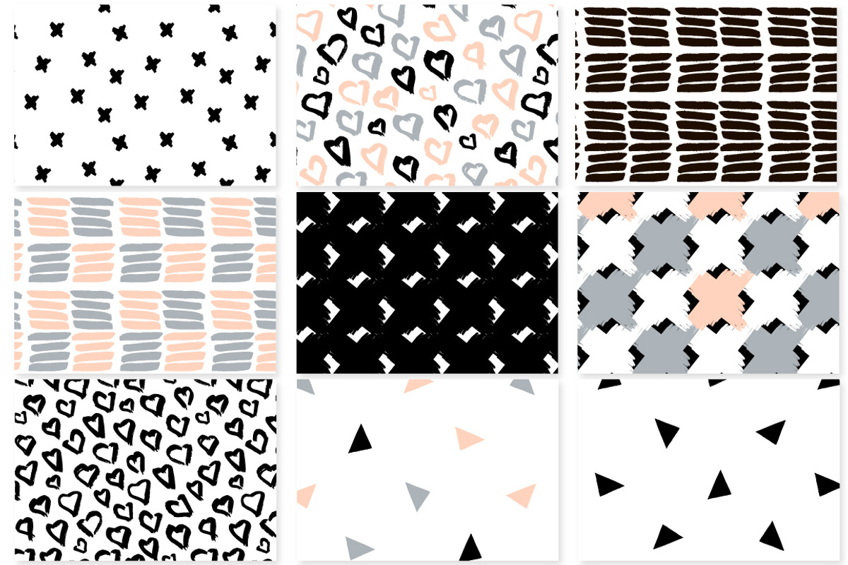 Abstract patterns pack, a Pattern Graphic by solmariart