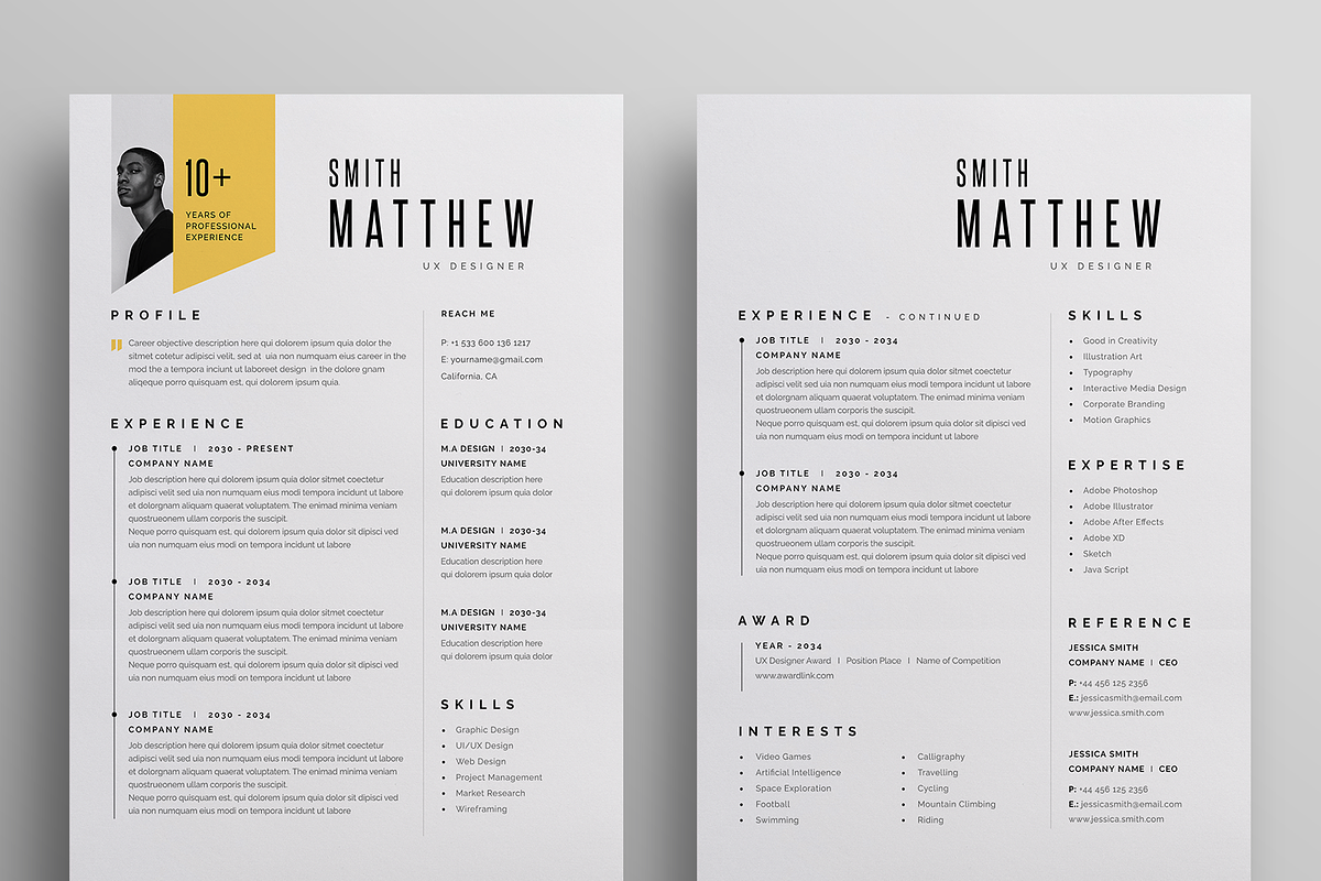 Resume/CV, a Resume Template by Reuix Studio (Photo 4 of 5)