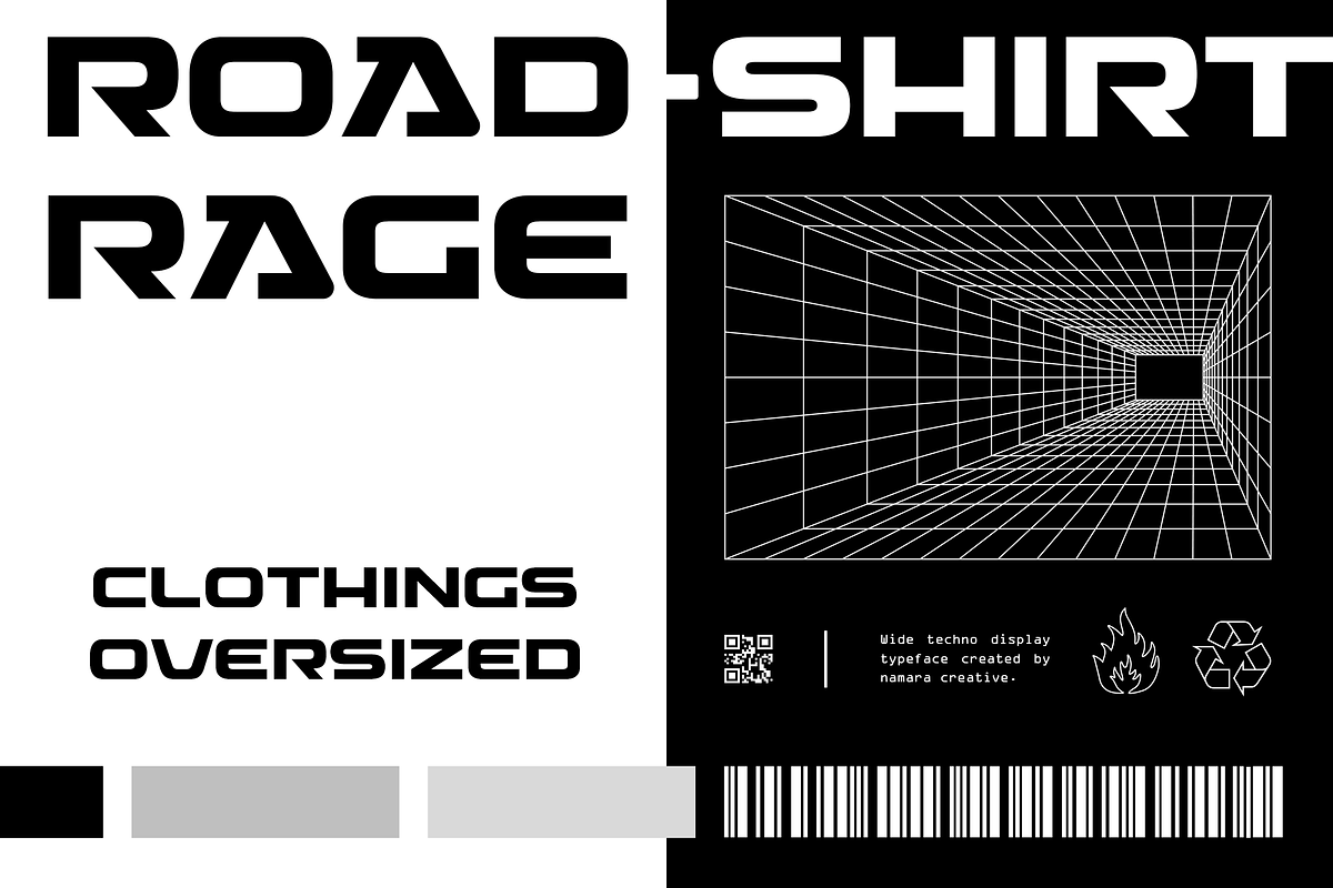 Cravend - Techno Wide Display, a Sans Serif Font by Namara Creative Studio (Photo 10 of 11)