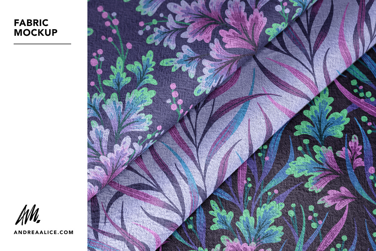 Three Cotton Fabrics Mockup, a Household Mockup by Andrea Muller (Photo 1 of 7)