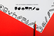 School Alphabet - Dingbat Font, a Symbol Font by WADLEN (Thumbnail 7 of 7)
