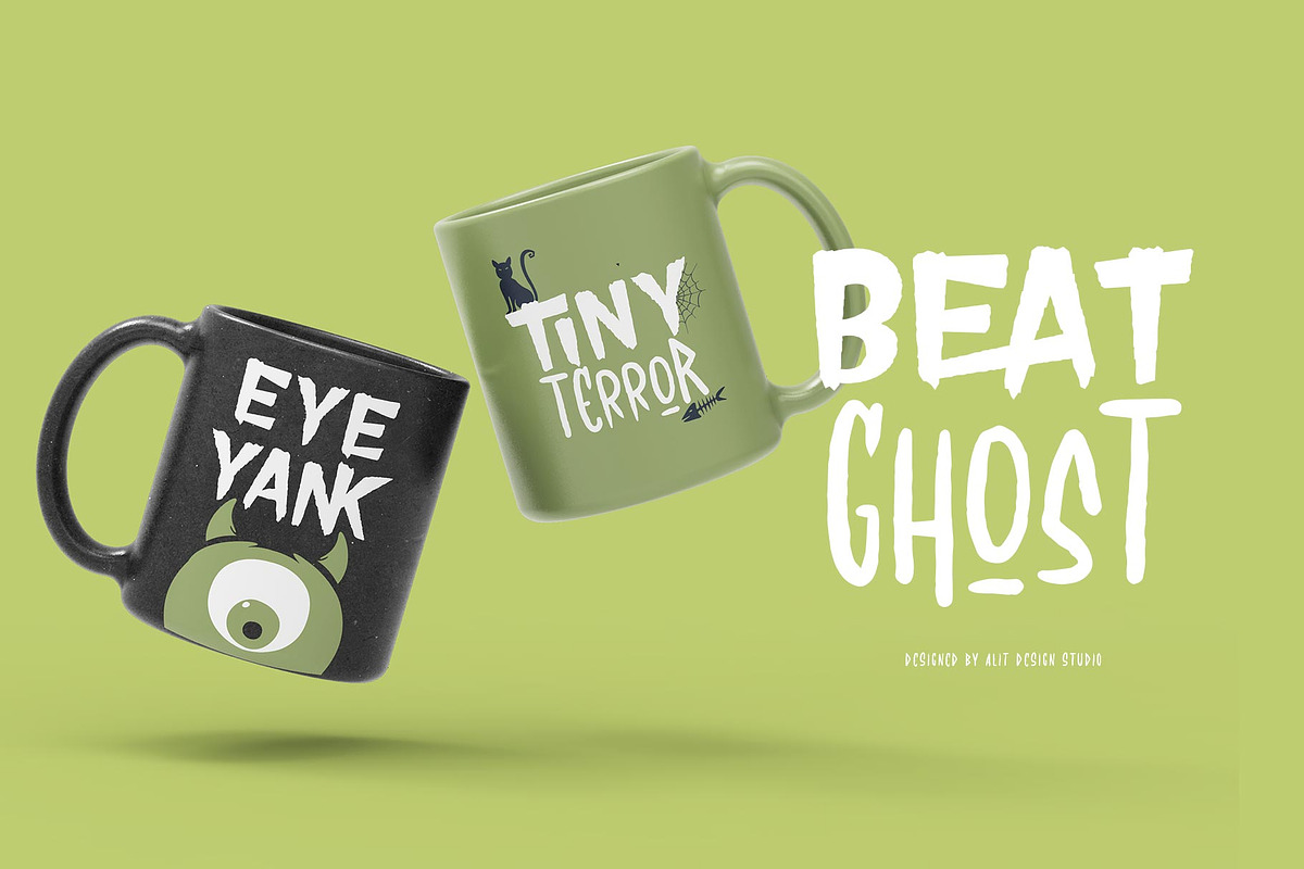 Beat Ghost Typeface, a Script Font by alit design (Photo 14 of 17)