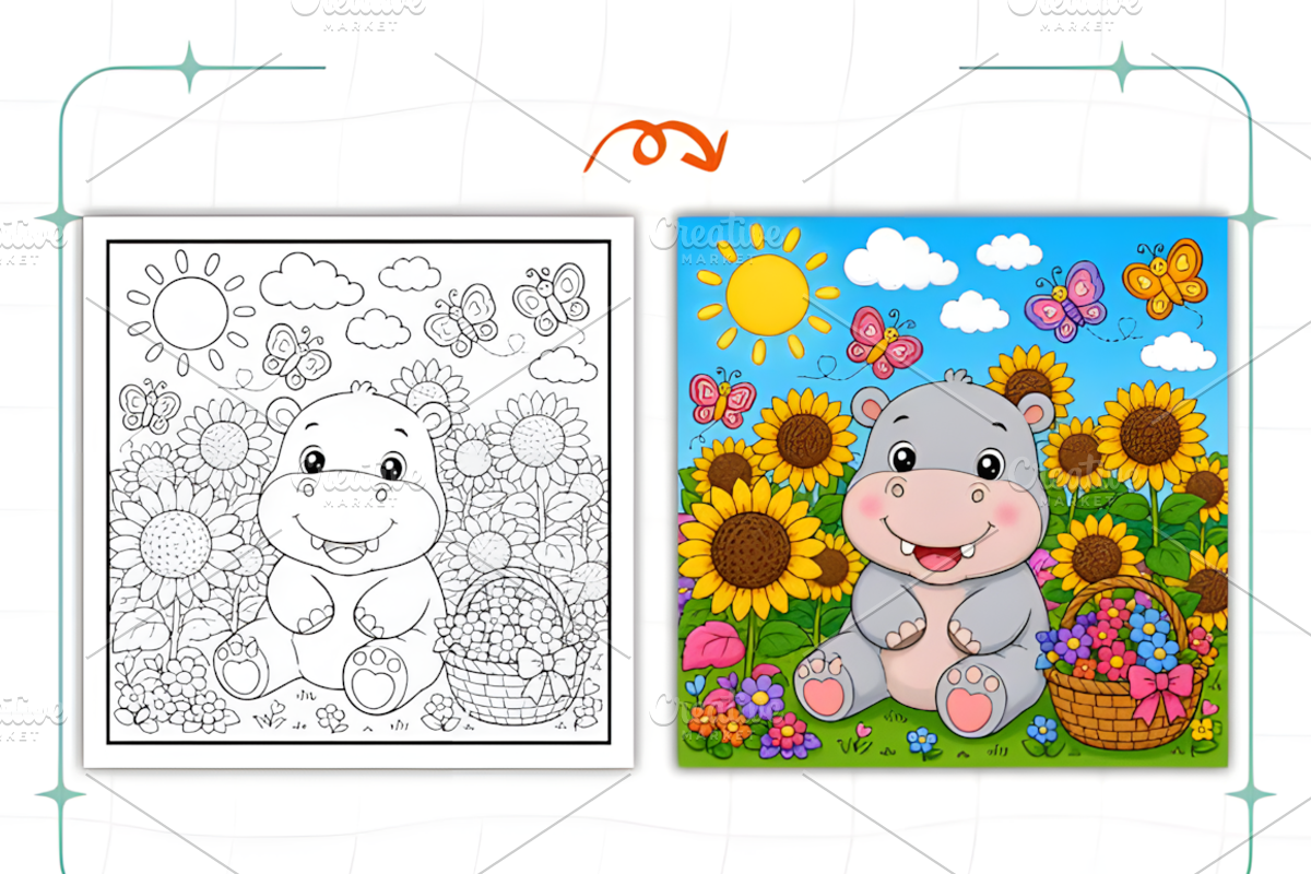 Cozy Floral Moments Coloring Pages, a Decorative Illustration by Ink Gallery (Photo 4 of 8)