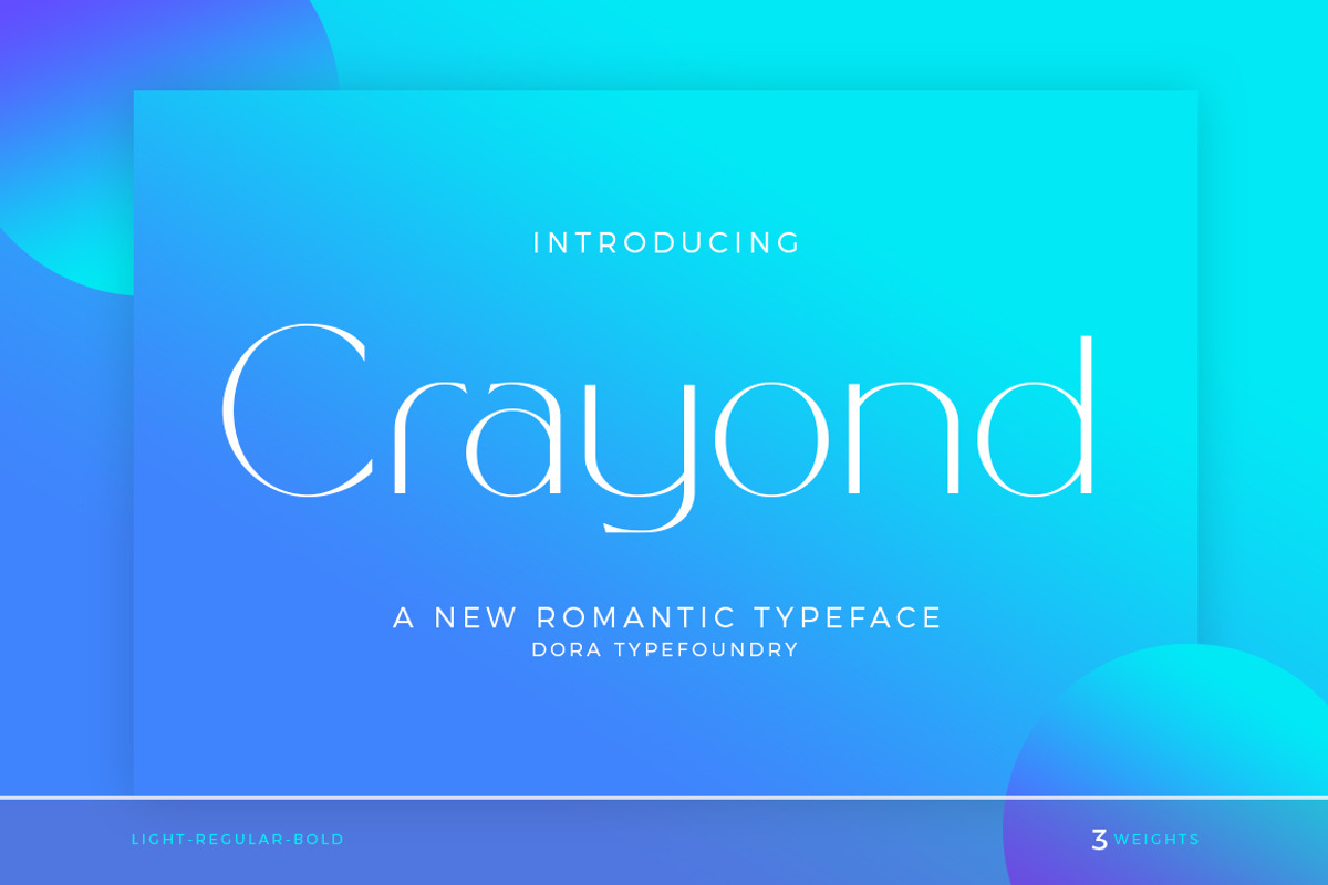 Crayond, a Sans Serif Font by Dora Typefoundry (Photo 1 of 14)