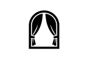Window Curtain Silhouette Bundle, an Illustration by Creativeshirt (Thumbnail 2 of 51)