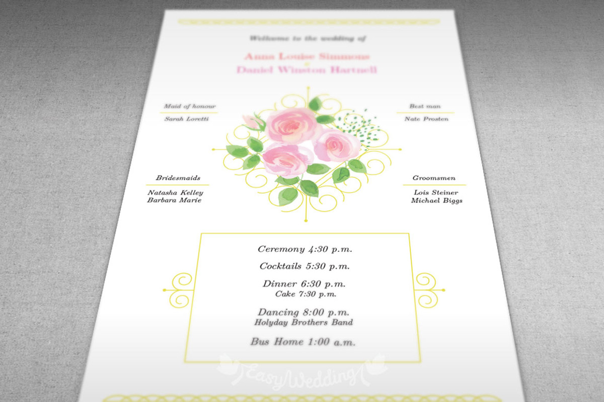 Garden Rose Wedding Set (extended), an Invitation Template by Shiny Wedding (Photo 5 of 8)