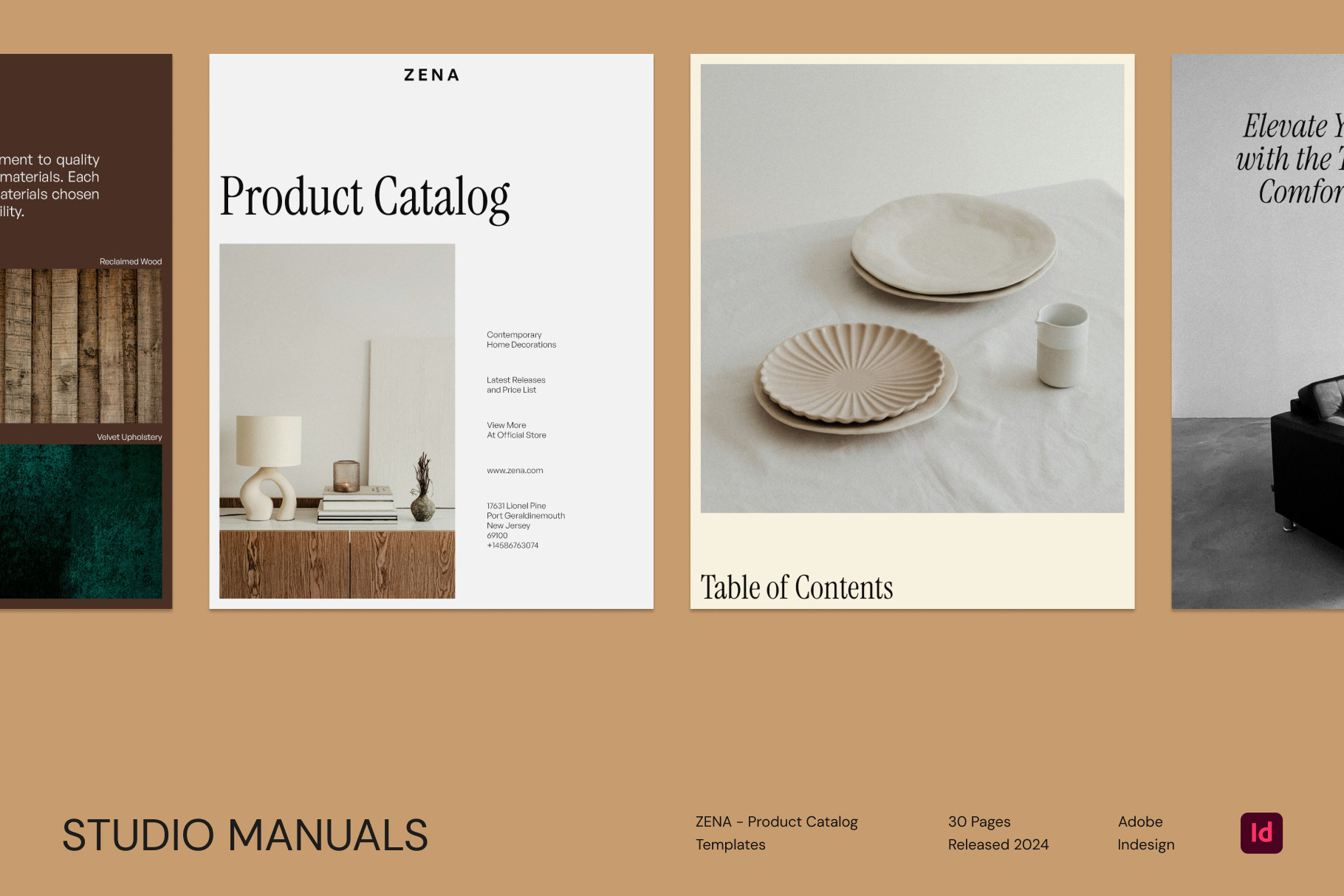 Zena  Product Catalog by Studio Manuals  Creative Market
