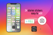 Instagram Stories Stickers, a Social Media Template by karnofff (Thumbnail 2 of 5)