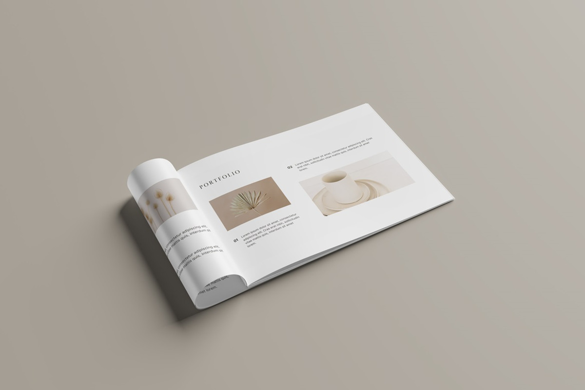 A4/A5 Landscape Brochure Mockup, a Books & Magazine Mockup by Momogi (Photo 8 of 11)
