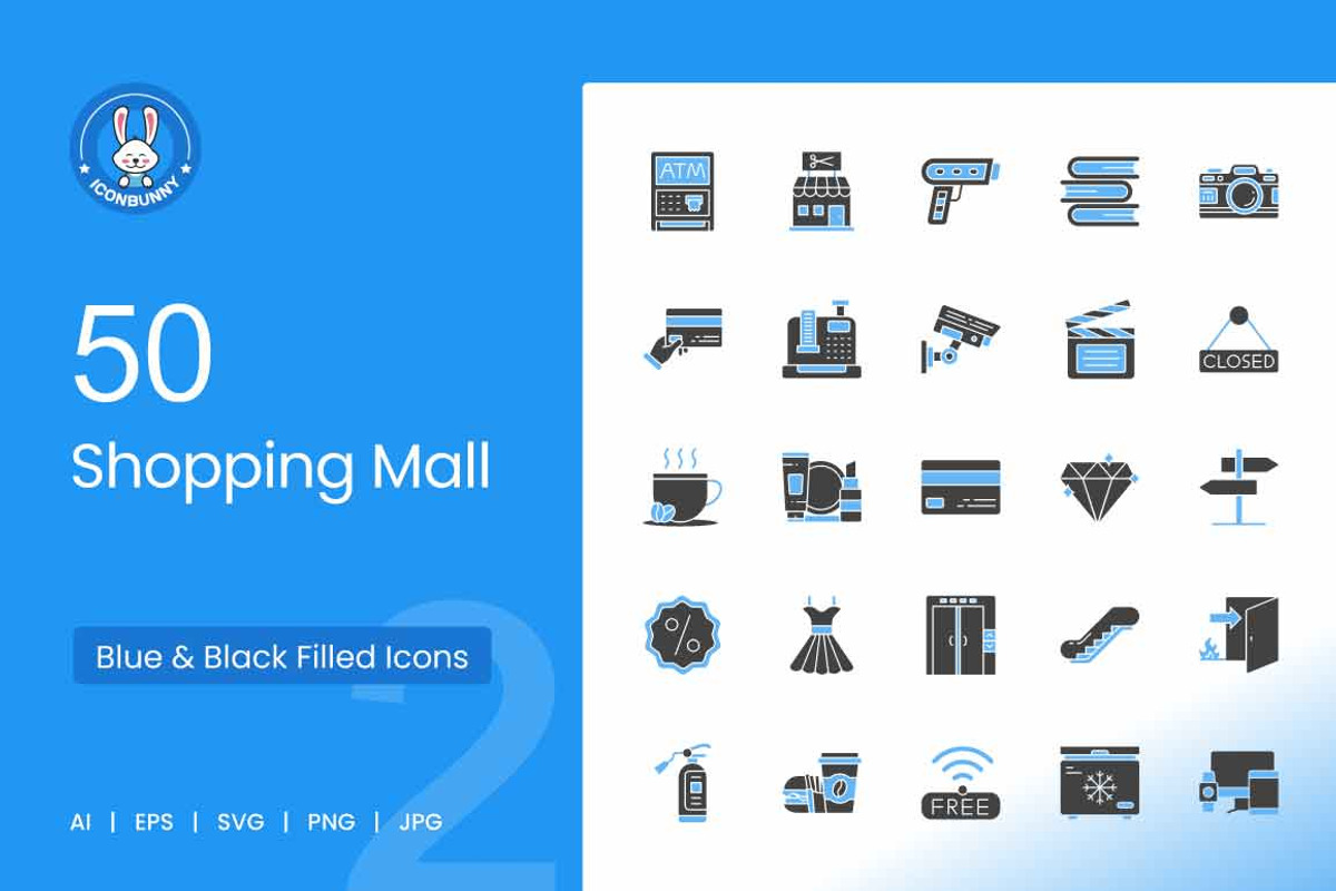 Shopping Mall Icons, an Icon by IconBunny (Photo 1 of 2)