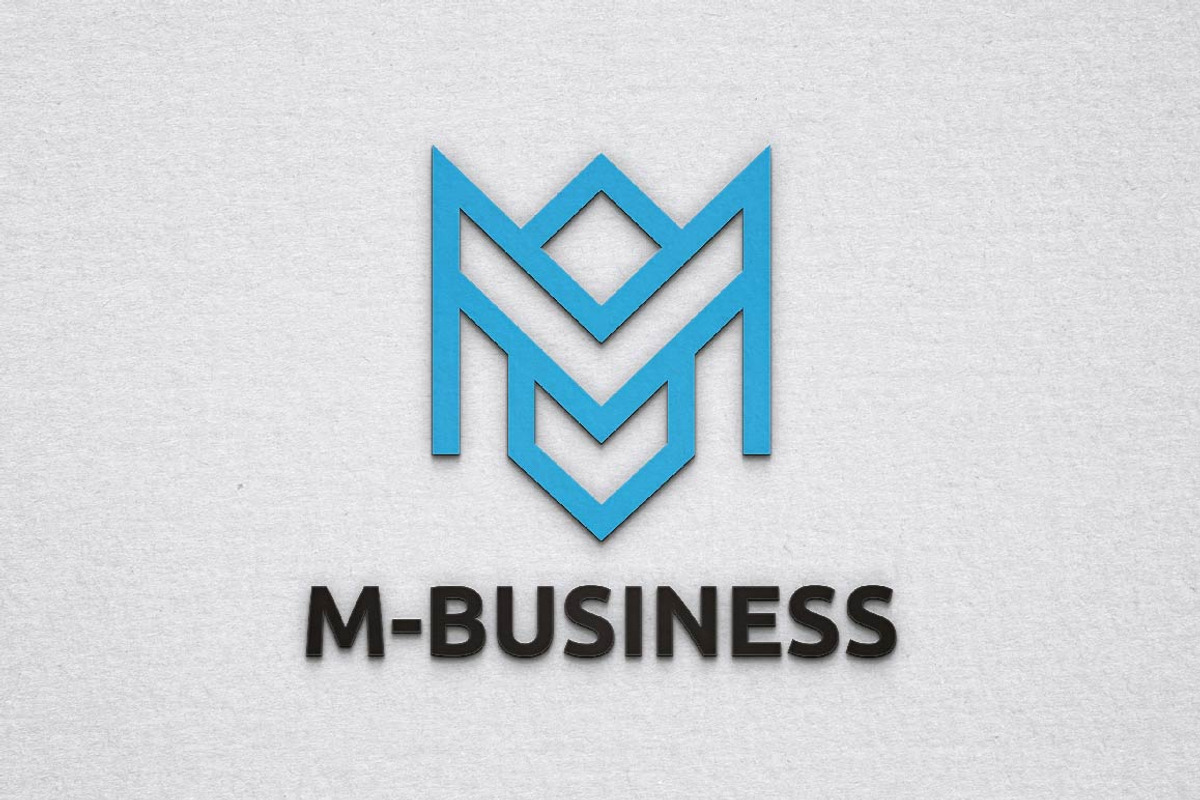 Blue M Letter Business Arrow Logo, a Branding & Logo Template by jongcreative (Photo 3 of 4)