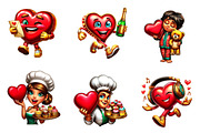 Heart Funny valentine clip-art, an Illustration by CreationArt (Thumbnail 2 of 6)