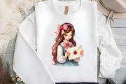 Cherry Girl Sublimation, an Illustration by DreamCafeArt (Thumbnail 5 of 8)