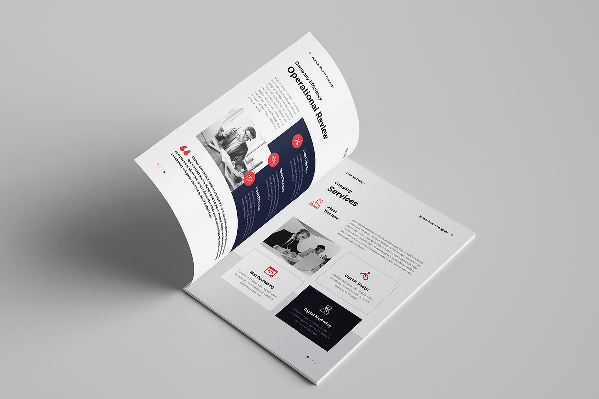 Annual Report Template, a Brochure Template by Spark_Creative (Photo 5 of 12)