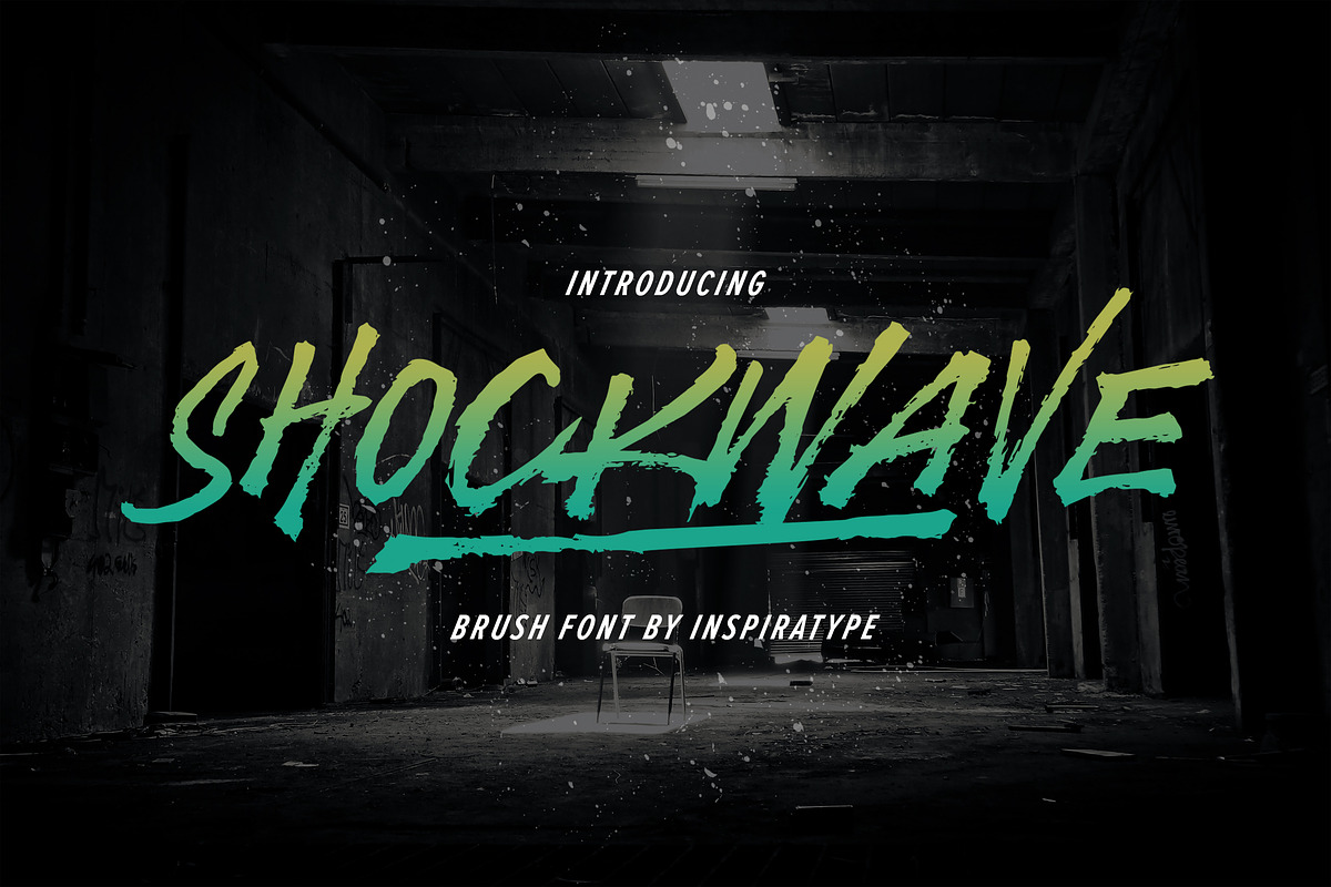 Shockwave - Brush Font, a Script Font by Inspiratype (Photo 1 of 10)