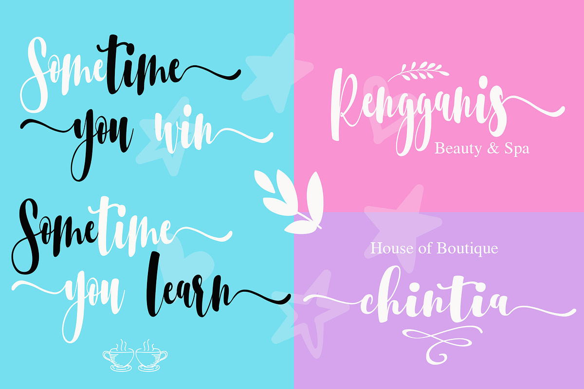 Srikonitta Script + Free Vectors preview 5