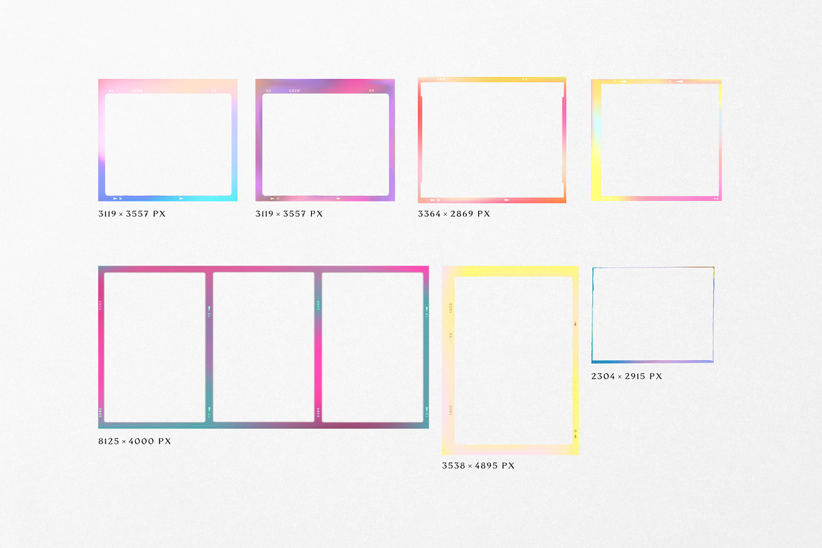 Gradient High Quality Film Frames, a Product Mockup by Sparrow & Snow (Photo 4 of 12)