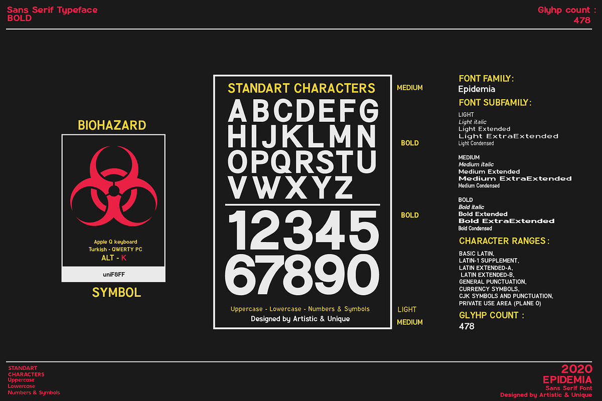 Epidemia - Sans Serif Font Family preview 8