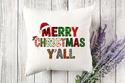 Retro Merry Christmas y'all PNG, an Illustration by Designking (Thumbnail 2 of 4)