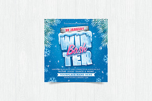 Winter Bash Flyer, a Flyer Template by DesignWorkz