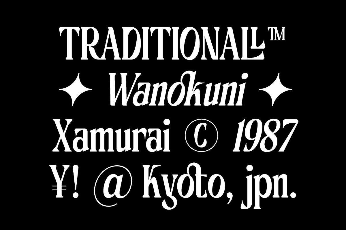 AO Katana - Display Typeface, a Serif Font by OwunStudio (Photo 19 of 21)