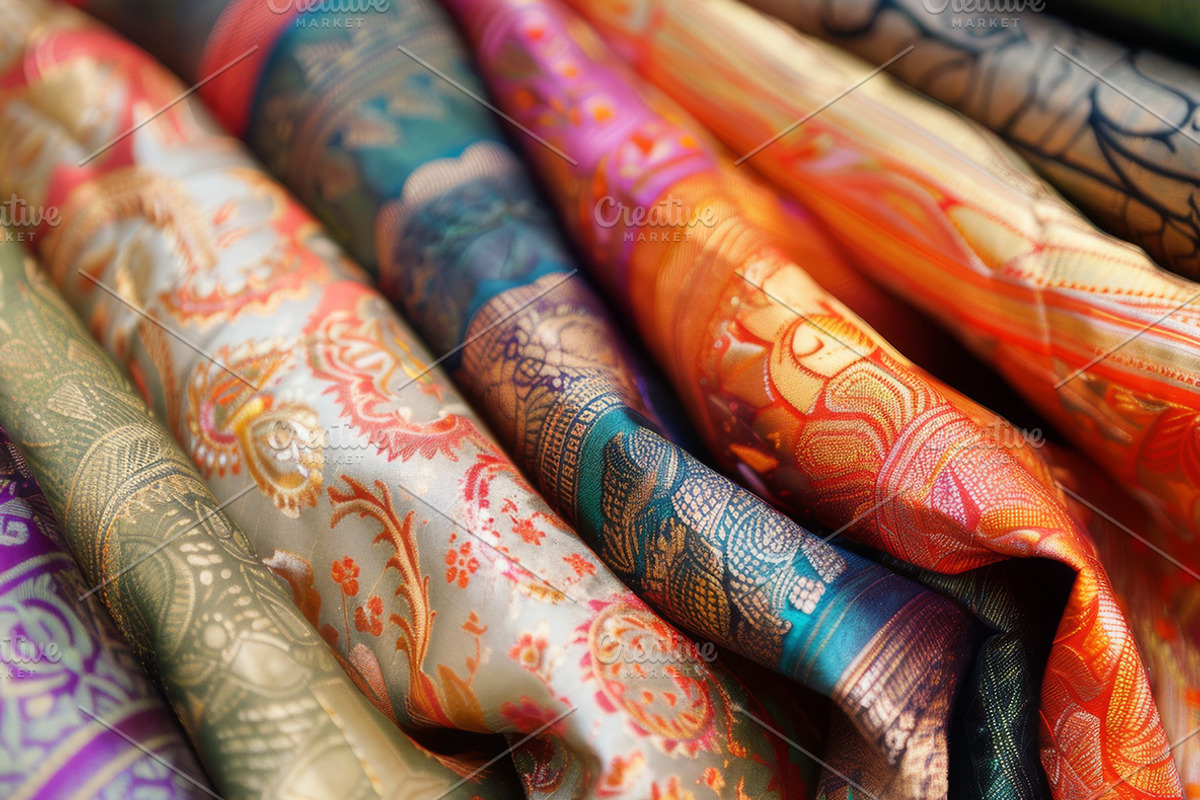 Indian Fabric - 43 images, a Beauty & Fashion Photo by Handmadefont (Photo 10 of 11)