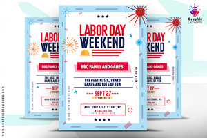 Labor Day Flyer PSD