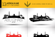 13 African & UAE City Skylines, an Outline Icon by Kursat Unsal (Thumbnail 2 of 2)