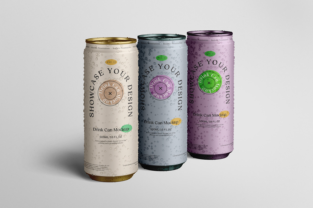 Drink Can Mockup, a Packaging Mockup by Tahtagraphic (Photo 14 of 16)
