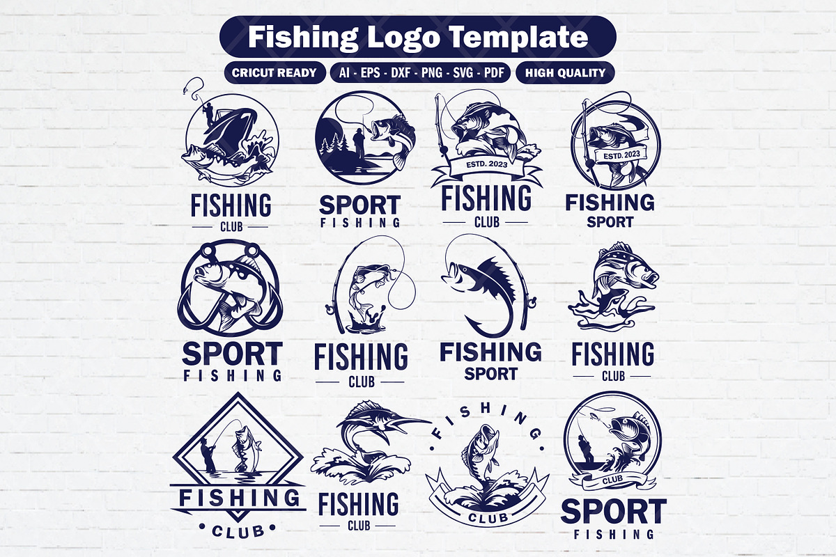 Fishing Fisherman logo bundle, a Branding & Logo Template by Guavanaboy (Photo 1 of 6)