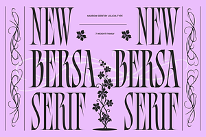 Bersa Serif | Narrow Serif
