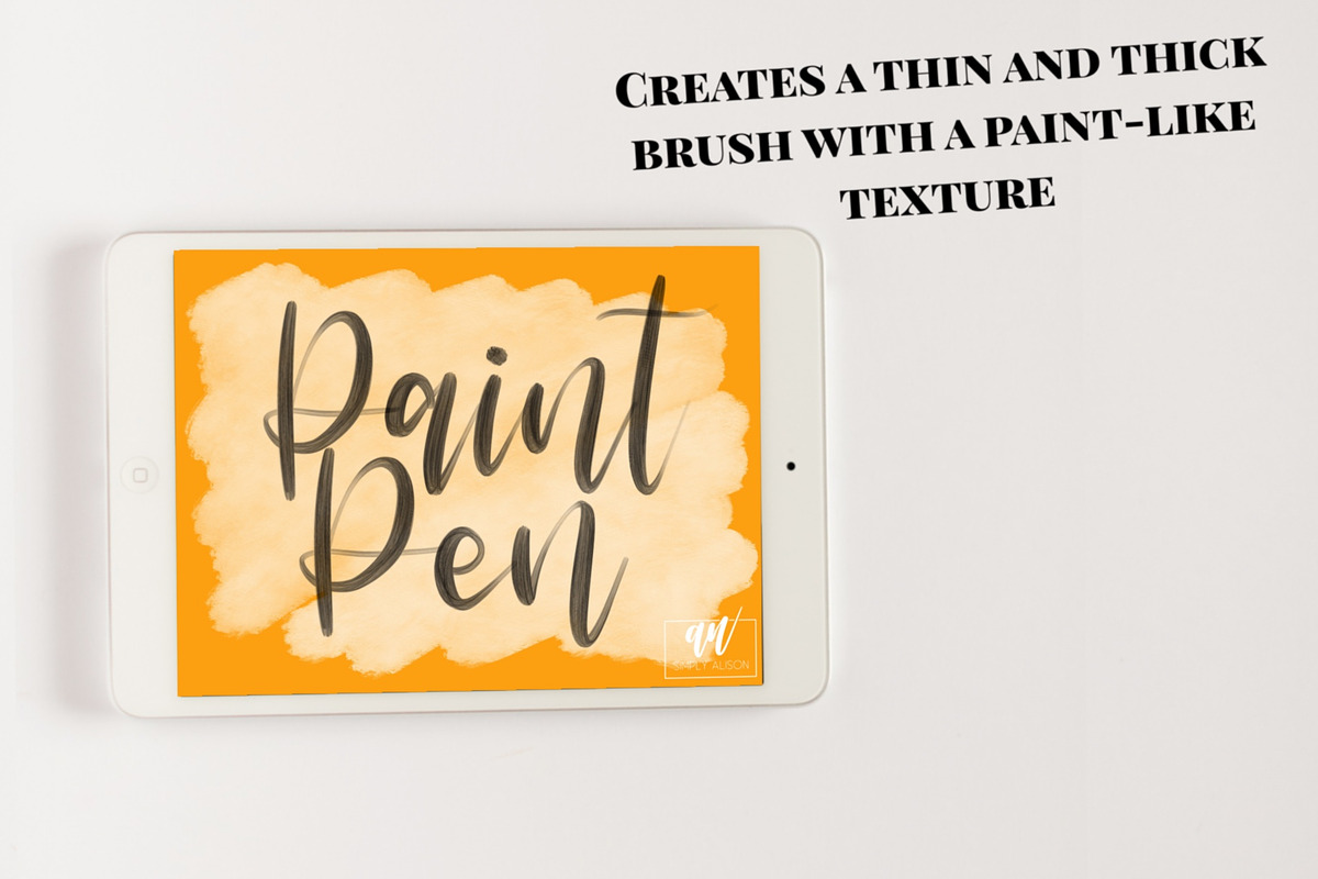 18 Procreate Lettering Brushes preview 4