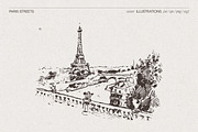 Paris Street Scene Sketches, a Work Illustration by TheMountBirdStudio (Thumbnail 3 of 7)