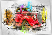 Pen Watercolor Photoshop Action, an Action Add-On by GorynArt (Thumbnail 7 of 23)