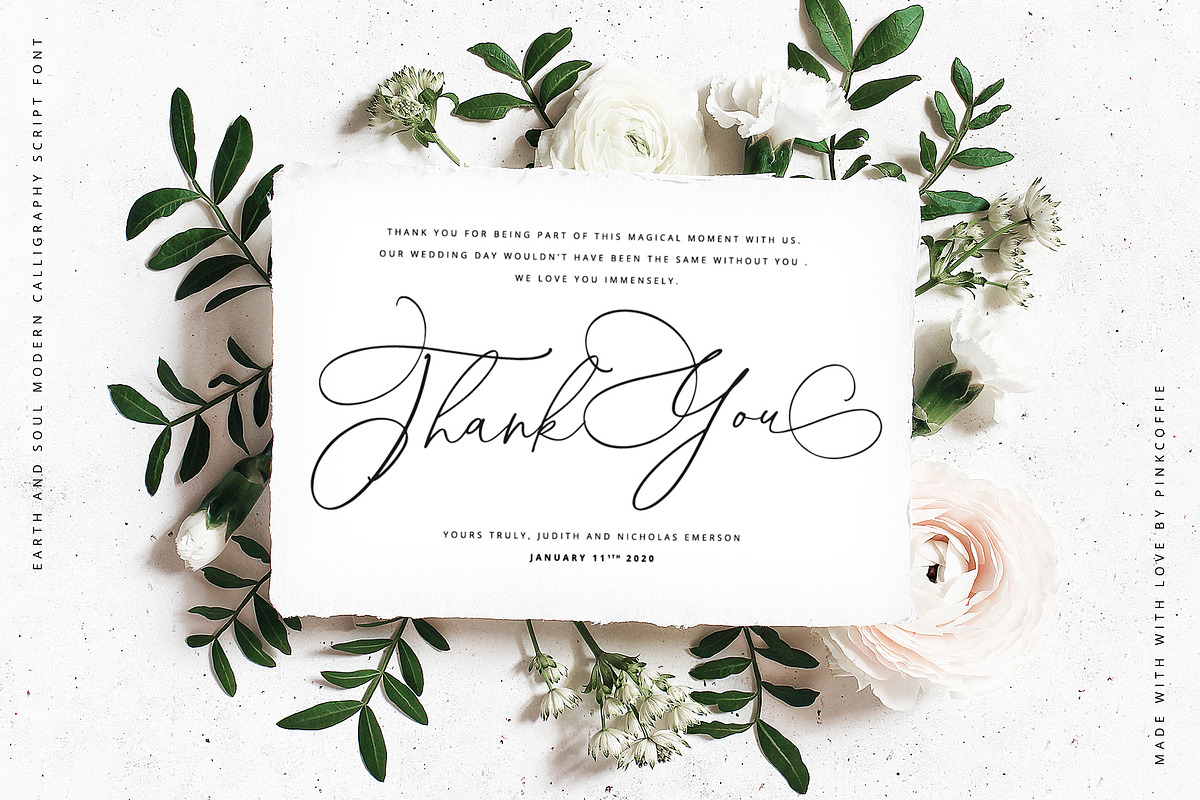 Earth And Soul | Elegant Script Font preview 6