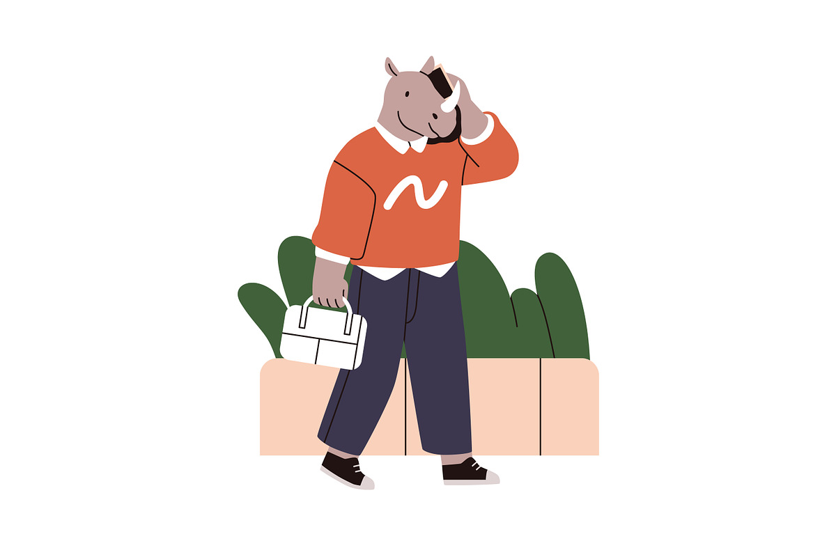 Funny anthropomorphic animals set, an Animal Illustration by Good Studio (Photo 5 of 8)