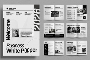 Modern Business White Paper, a Brochure Template by ContestDesign