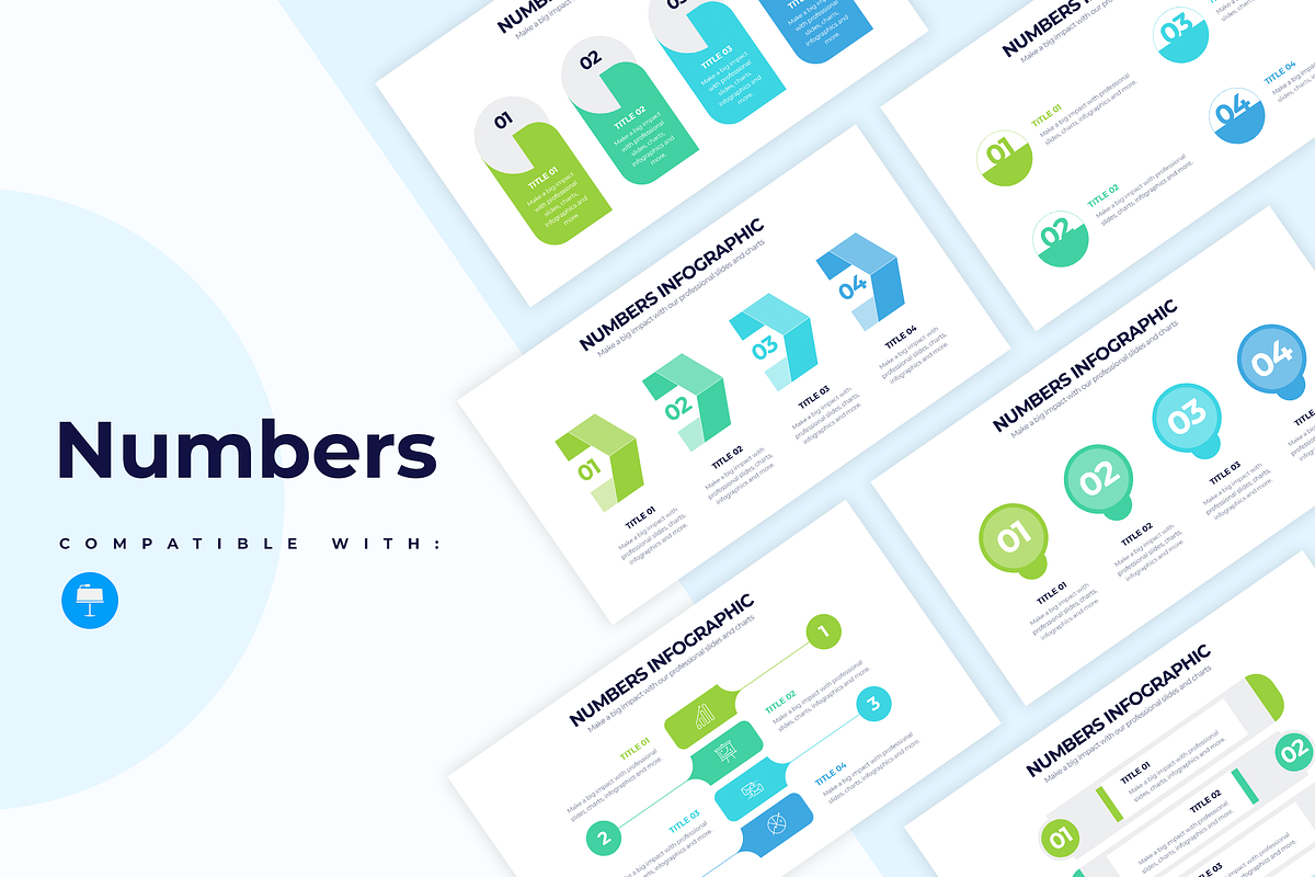 Numbers Keynote Templates, a Presentation Template by Slidesmash (Photo 1 of 4)