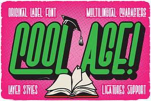 Cool Age Ligature Label Font, a Sans Serif Font by JumboDesign