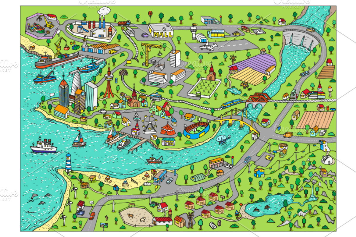 DOODLETOWN, an Illustration by WINS Doodle shop (Photo 4 of 6)
