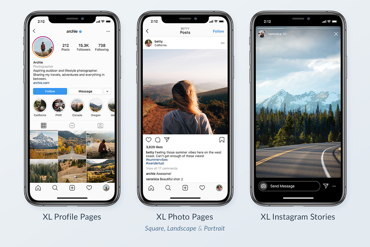 Instagram Social Media Mockups Pack, a Social Media Template by Poego Social (Photo 3 of 9)