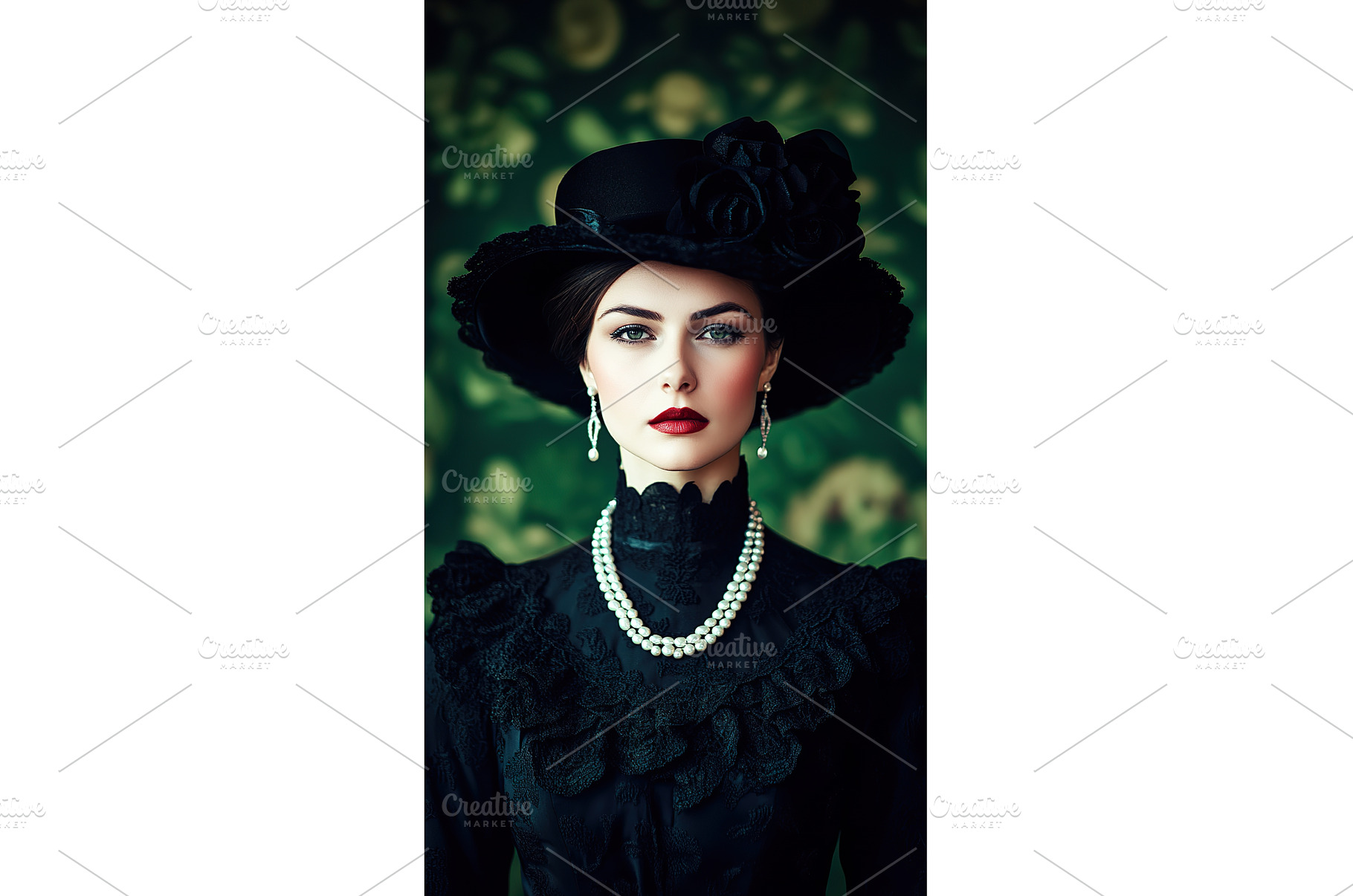 Portrait of an Elegant Woman with, a Beauty & Fashion Photo by Lermont51