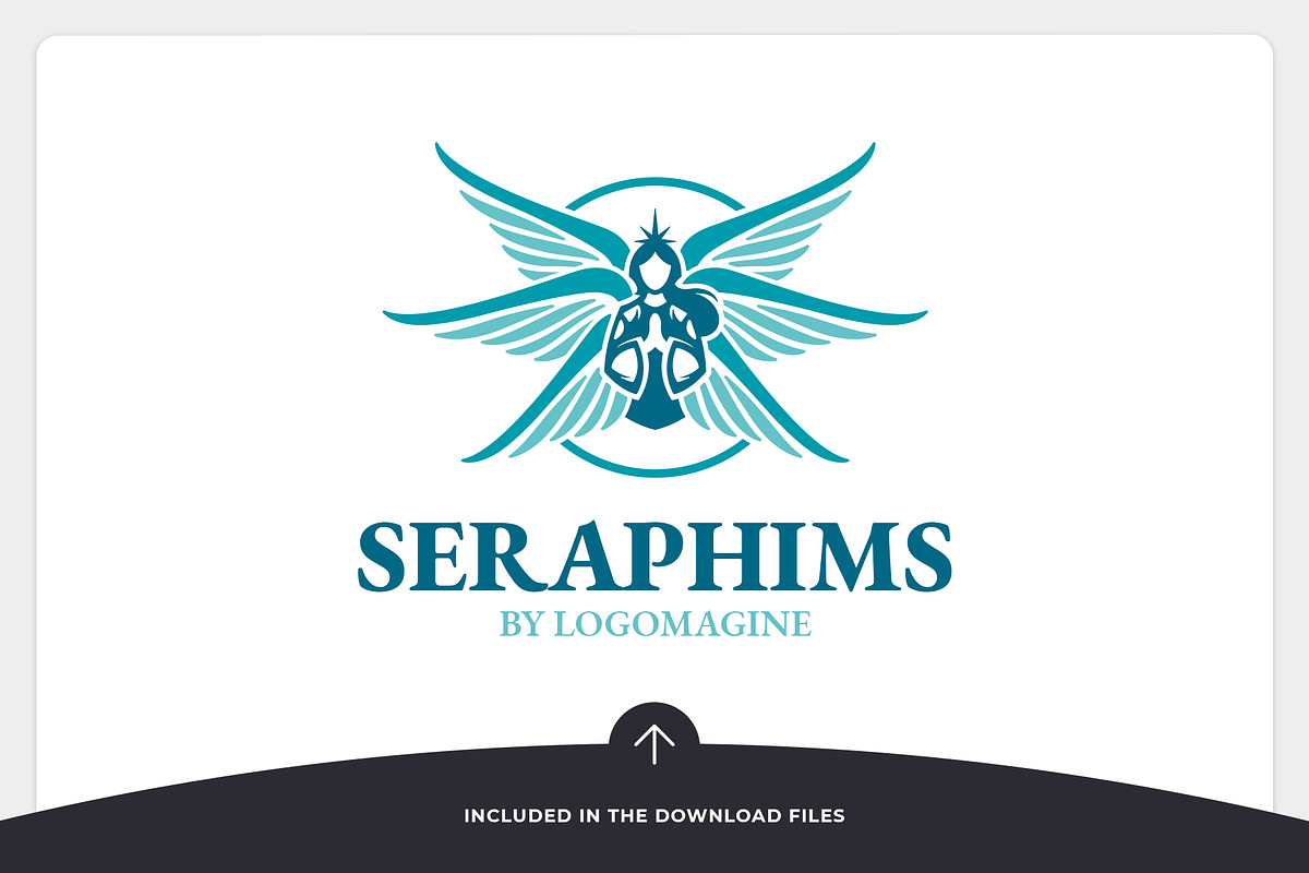 Seraphims - Angel Logo Template, a Branding & Logo Template by LOGOMAGINE (Photo 9 of 16)