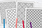 40 Peaceful Pattern Coloring Pages, a Pattern Graphic by Design Station (Thumbnail 2 of 6)