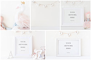 Frame mockup bundle - nursery, a Print Template by L'Aura Studio (Thumbnail 4 of 9)